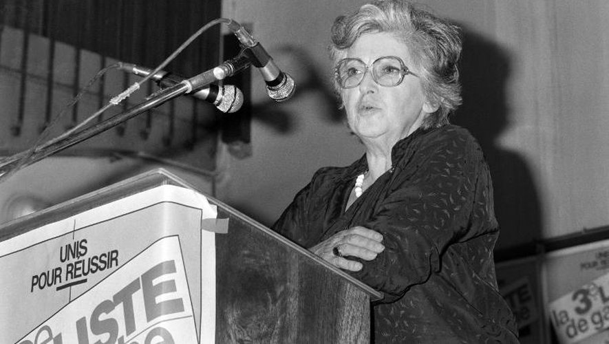Simone Iff, ancienne  vice-présidente du Planning familial, le 13 juin 1984 à Paris
