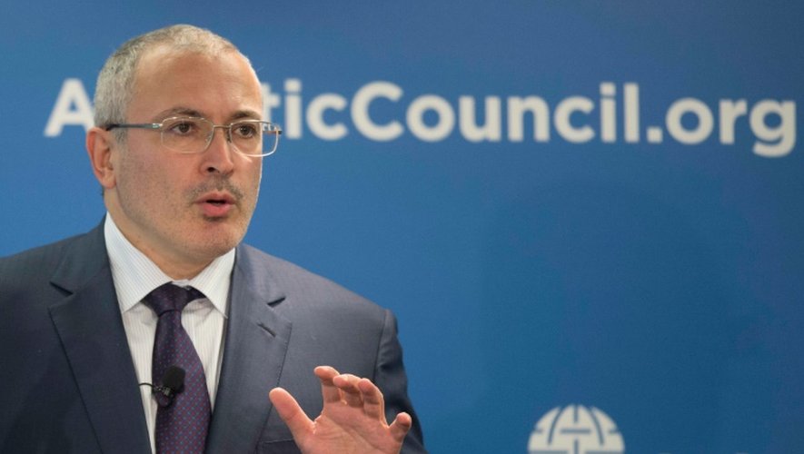 Mikhaïl Khodorkovski lors d'une conférence de presse le 17 juin 2015 à Washington