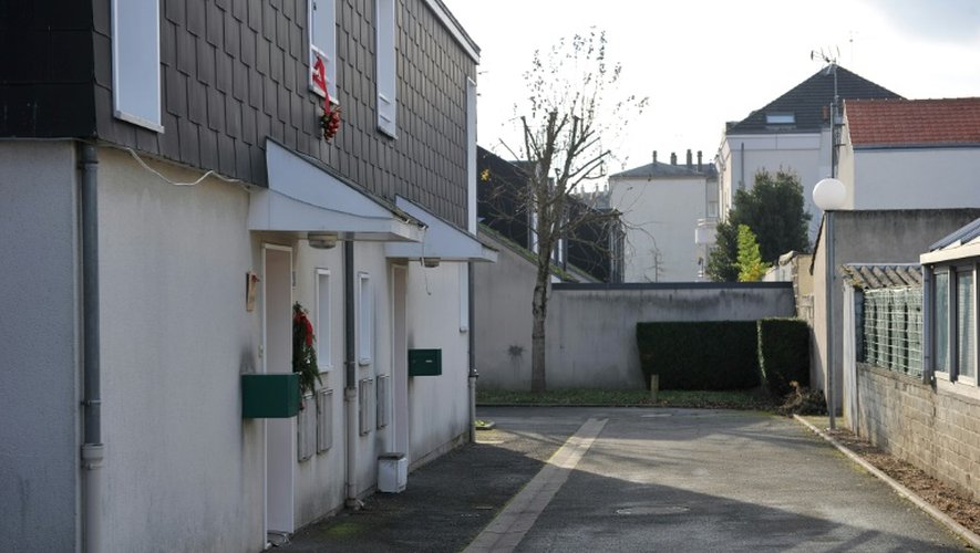 La maison des deux hommes mis en examen et écroués le 19 décembre 2015, ici le 23 décembre 2015 à Orléans, dans le centre de la France