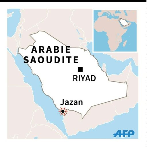 Localisation de Jazan en Arabie Saoudite