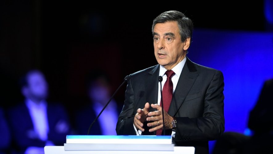 François Fillon le 3 novembre 2016 lors du débat de la primaire de droite Salle Wagram à Paris