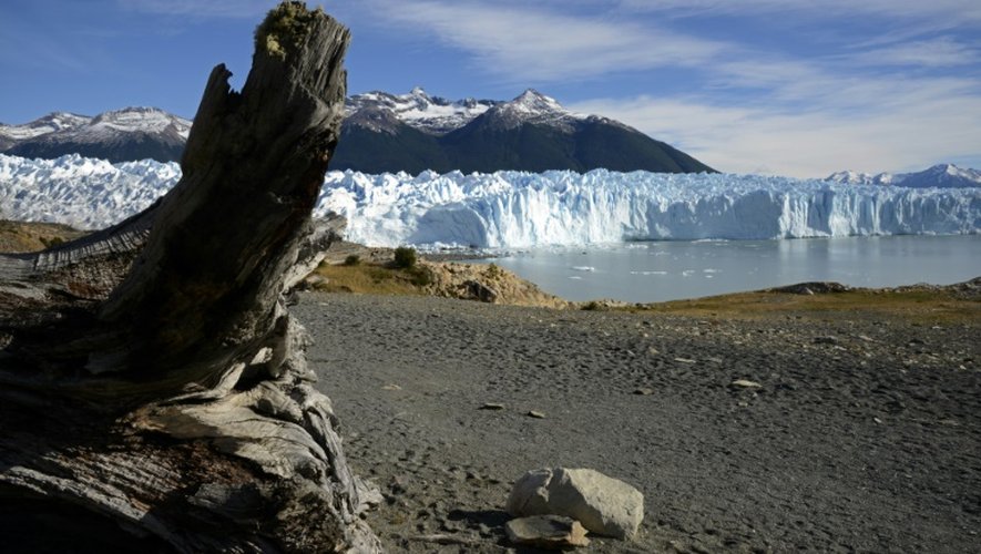Menacé par le réchauffement climatique, le glacier Perito Moreno, en Argentine, le 17 mars 2014