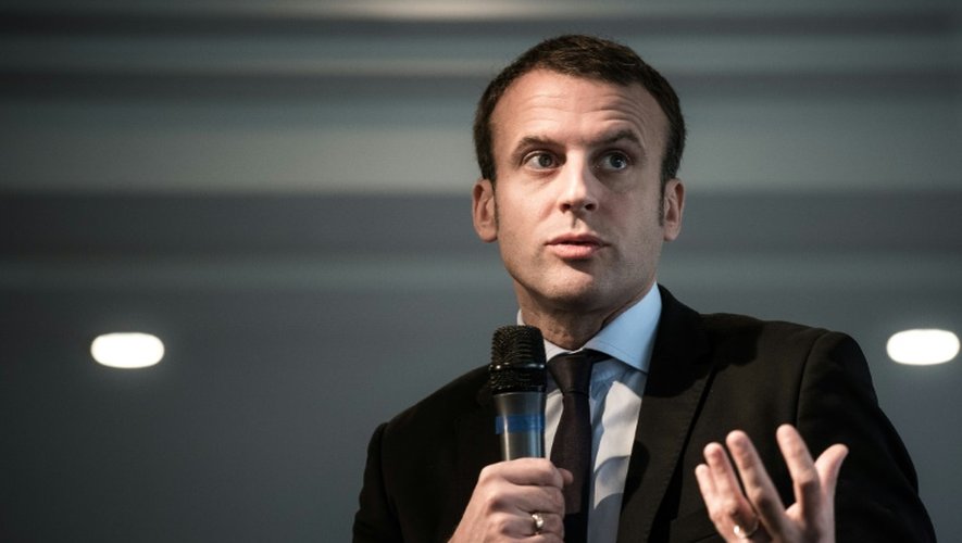 Emmanuel Macron pendant une conférence de presse le 26 octobre 2016 à Paris