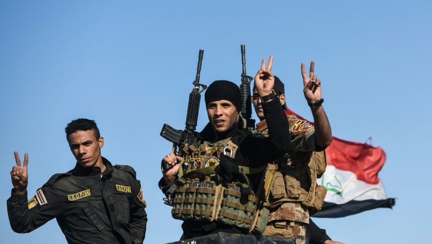 Les forces irakiennes à Gogjali, dans les faubourgs est de Mossoul, le 3 novembre 2016