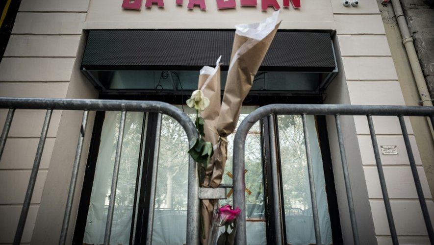 Entrée au Bataclan, théâtre de l'attentat le 13 novembre 2015, le 1er novembre 2016