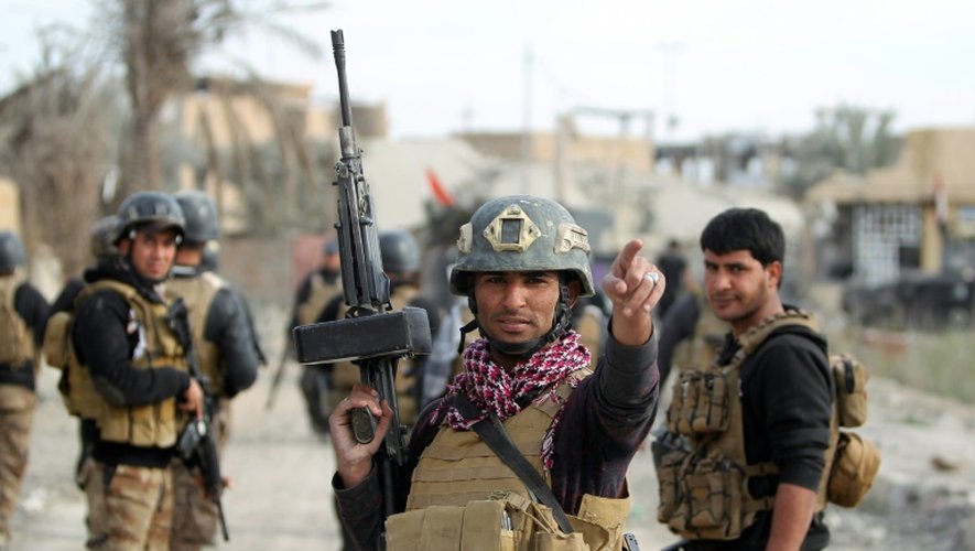 Les forces irakiennes le 27 décembre 2015 à Ramadi