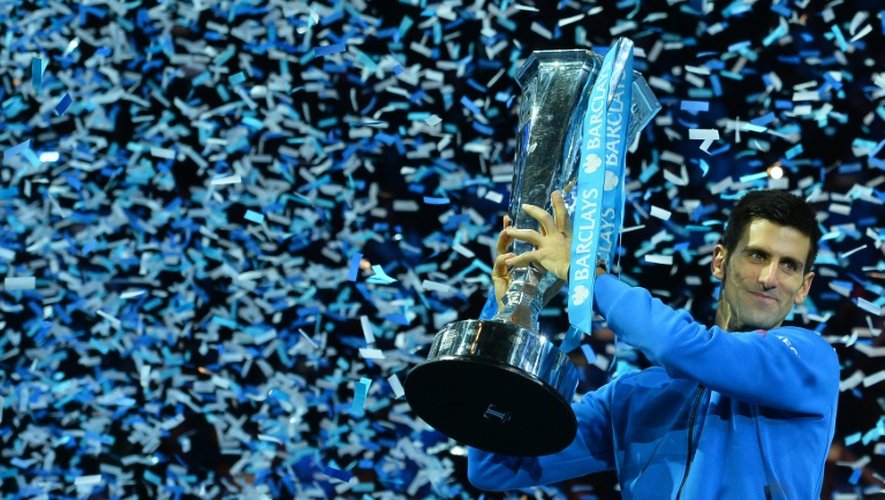 Novak Djokovic, vainqueur du Masters le 22 novembre 2015 à Londres