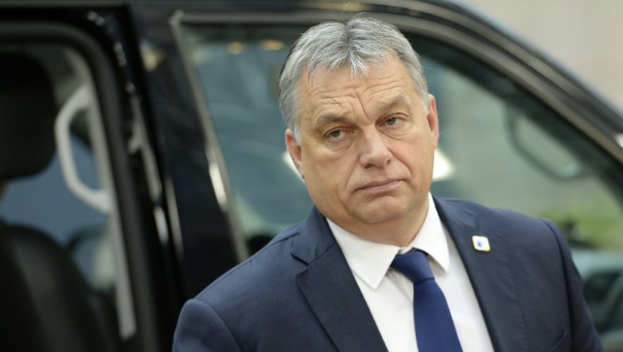 Le Premier ministre hongrois Viktor Orban à Bruxelles, le 21 octobre 2016