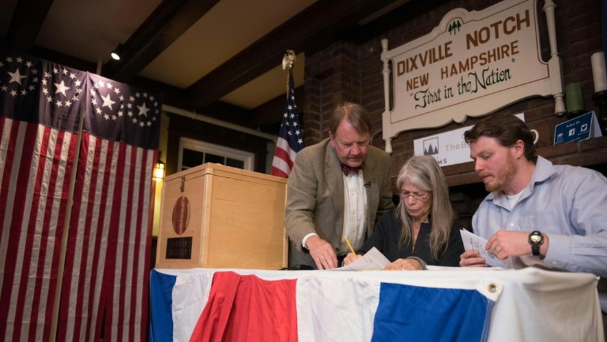 Le bureau de vote de Dixville Notch où ont voté les premiers électeurs américains, le 8 novembre 2016