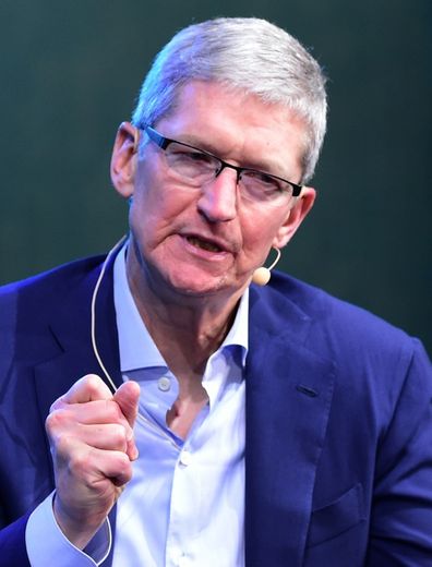 Tim Cook, le patron d'Apple, le 19 octobre 2015 à Laguna Beach, en Californie