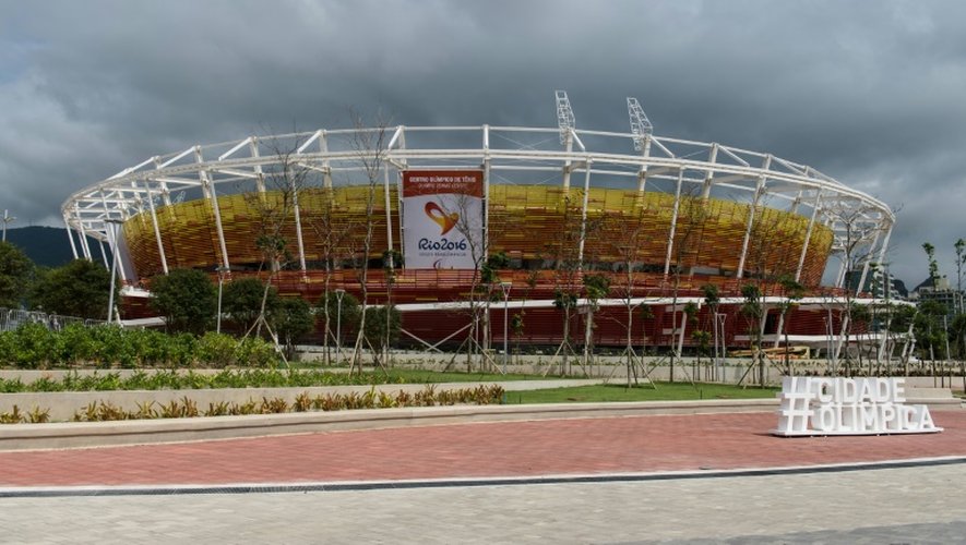 Le site du tournoi olympique de tennis à Rio, le 11 décembre 2015