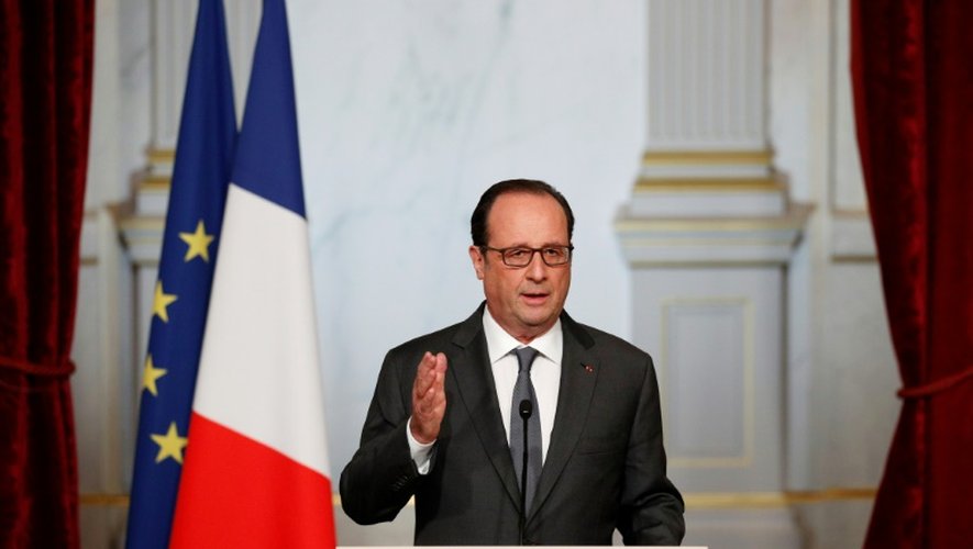 Le président français François Hollande à l'Elysée le 9 novembre 2016