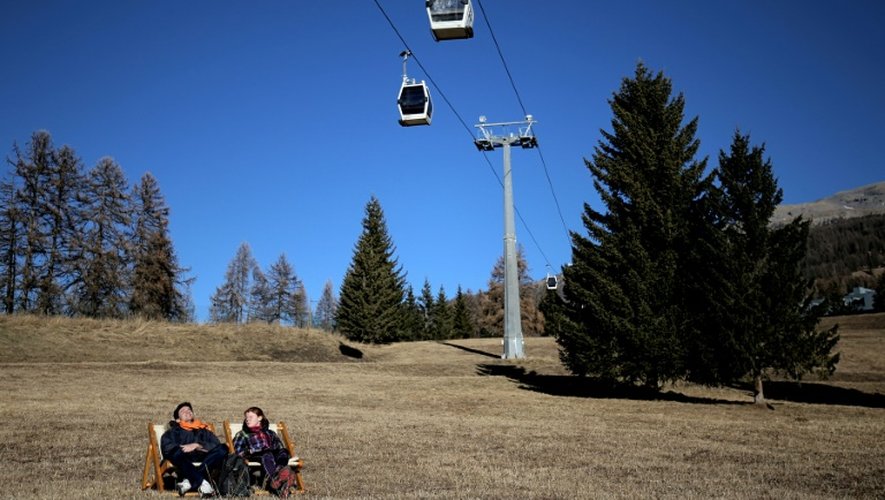 Dans la station de ski de San Sicario, dans les Alpes italiennes, le 30 décembre 2015