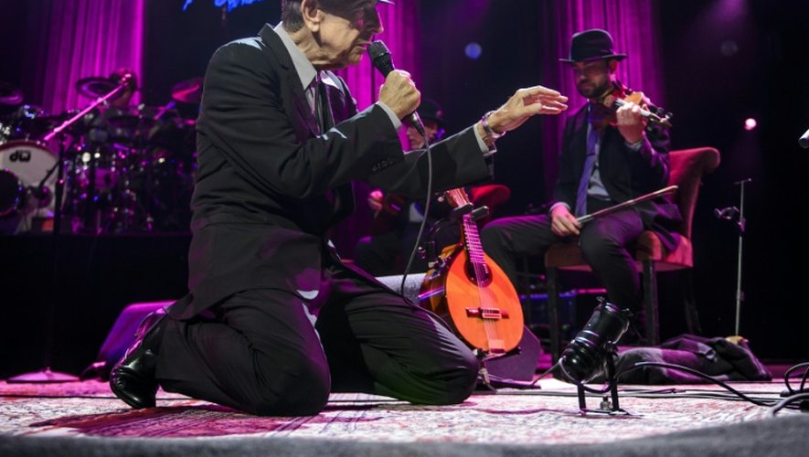 Leonard Cohen sur scène au festival de jazz de Montreux, le 5 juillet 2013