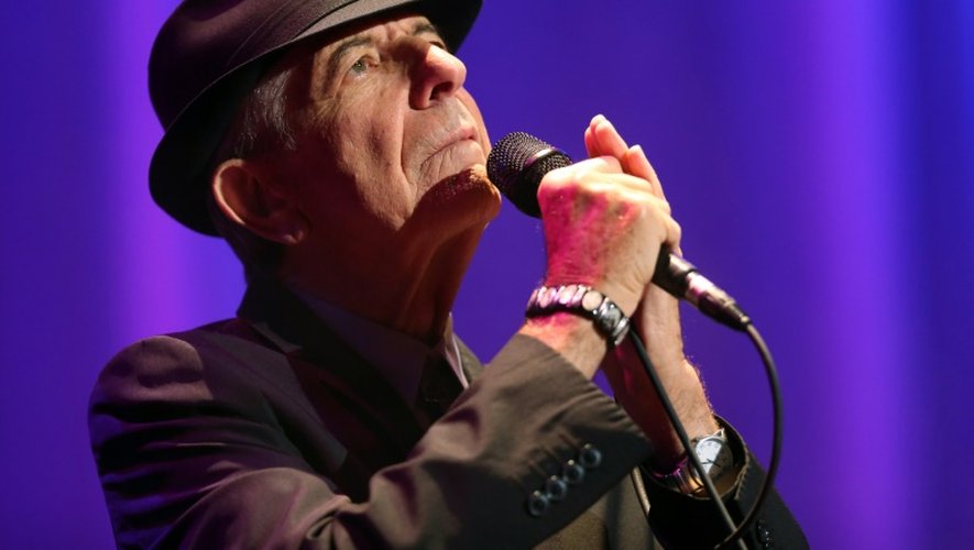 Leonard Cohen lors d'un concert à l'Olympia, le  28 septembre 2012
