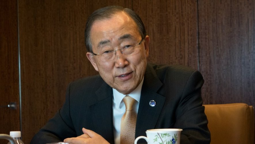 Le secrétaire général de l'ONU Ban Ki-moon, le 11 novembre 2016 à New York