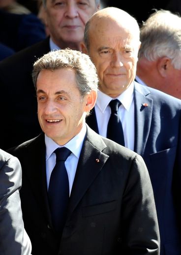 Nicolas Sarkozy et Alain Juppé le 15 octobre 2016 à Nice