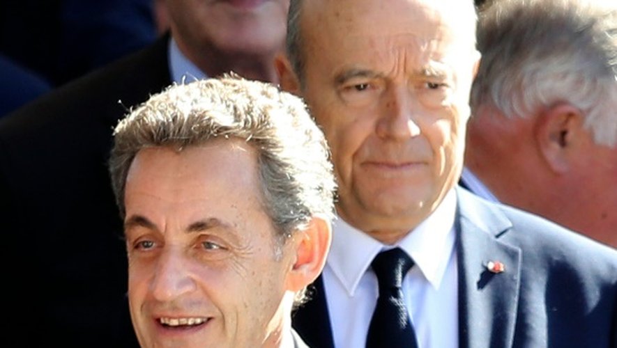 Nicolas Sarkozy et Alain Juppé le 15 octobre 2016 à Nice