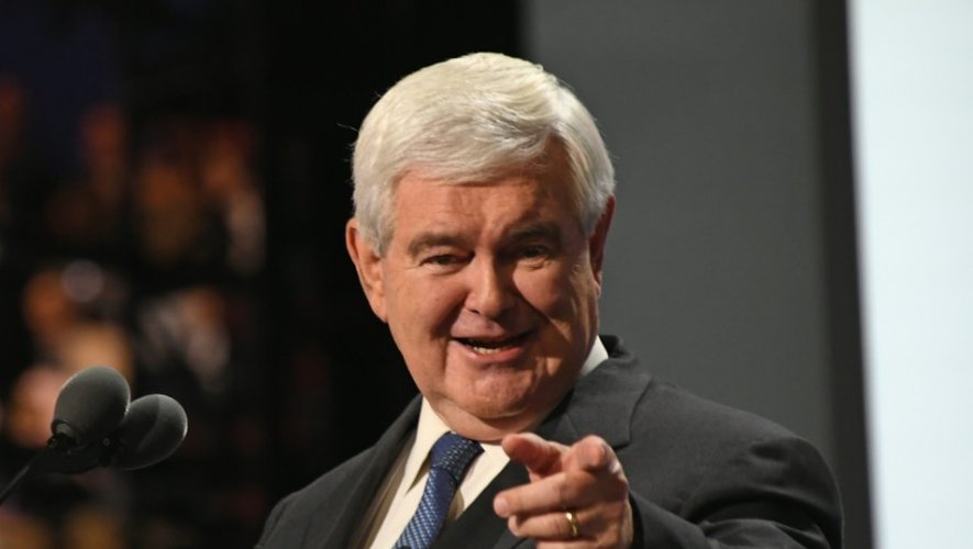 Newt Gingrich le 20 juillet 2016 à  Cleveland dans l'Ohio
