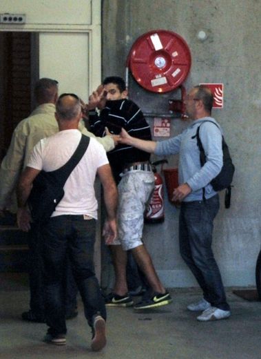 Berkane Makhlouf à son arrivée au tribunal le 26 septembre 2013 à Clermont-Ferrand