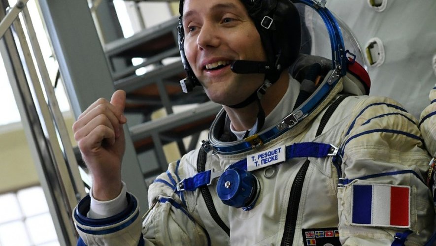 L'astronaute français Thomas Pesquet, le 25 octobre 2016 près de Moscou