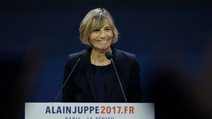 Marielle de Sarnez lors du meeting d'Alain Juppé le 14 novembre 2016 au Zénith à Paris