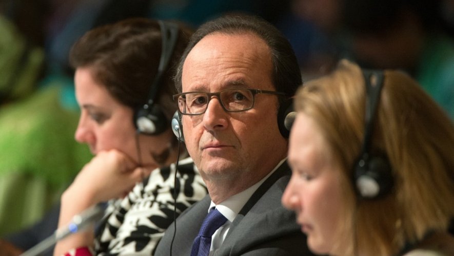 François Hollande lors de la COP22 à Marrakech