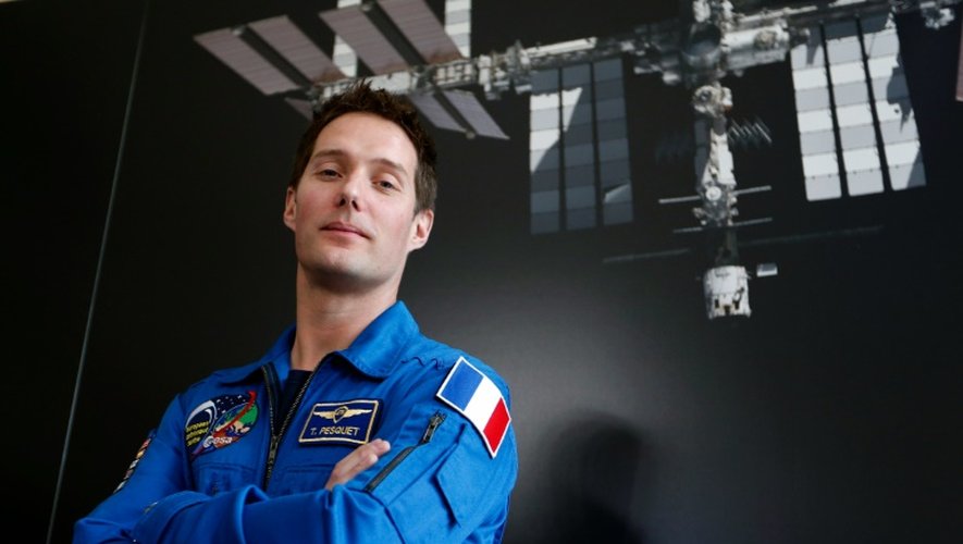 L'astronaute français Thomas Pesquet le 17 mars 2014 à Paris