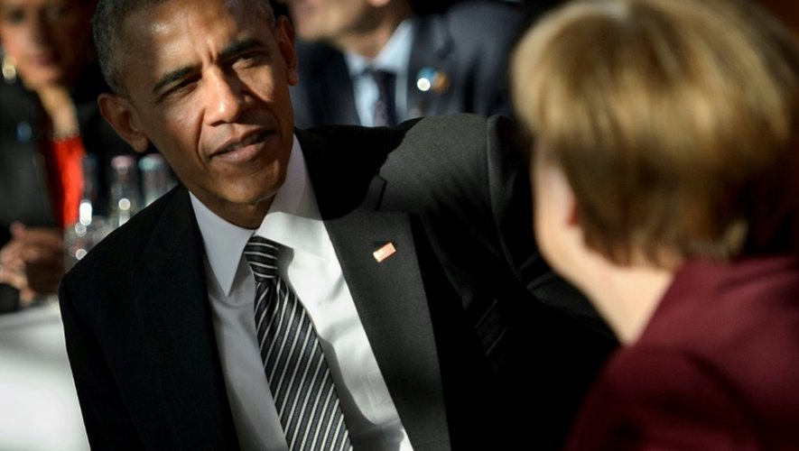 Barack Obama et Angela Merkel, le 18 novembre 2016 à Berlin