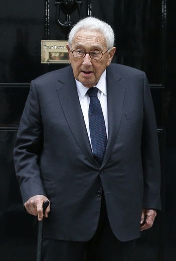 Henry Kissinger, le 25 octobre 2016 au 10 Downing Street, à Londres