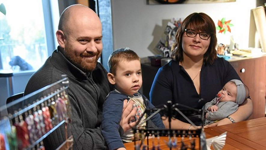 Kerwan Montembault, ses parents Yaëlle et Julien, et sa petite sœur Arwenn, seront tout le week-end sur le salon du chocolat.