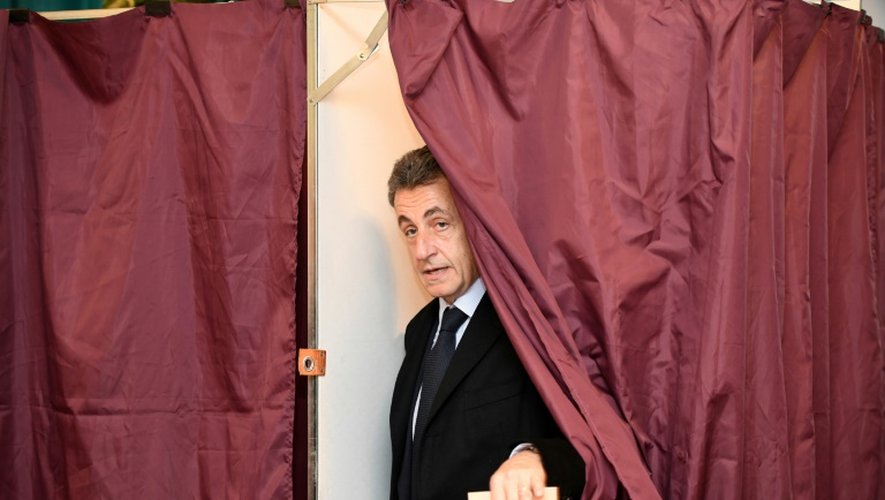 Nicolas Sarkozy, candidat à la primaire de la droite, le 20 novembre 2016 à Paris