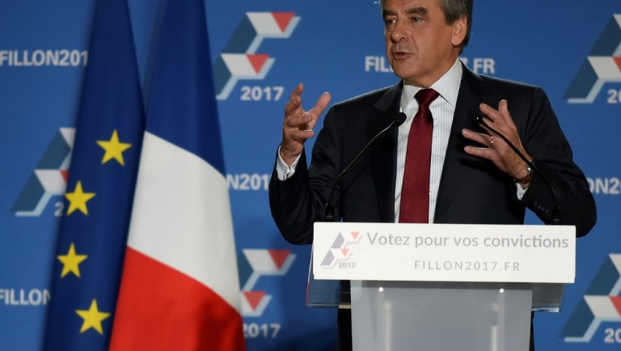 François Fillon lors d'un meeting à Chassieu, le 22 novembre 2016