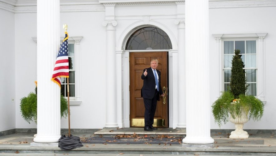 Le président élu américain Donald Trump à Bedminster, aux Etats-Unis, le 20 novembre 2016