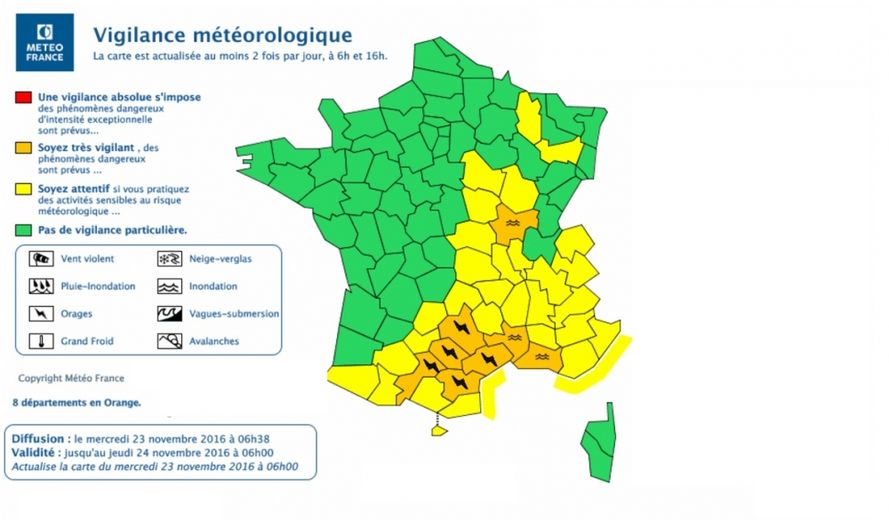 Orages. Vigilance orange en Aveyron