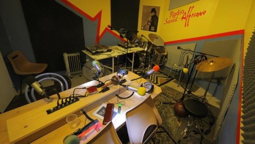 Le studio de la radio du Sud-Aveyron qui espère profiter de cette campagne pour dessiner l'avenir.