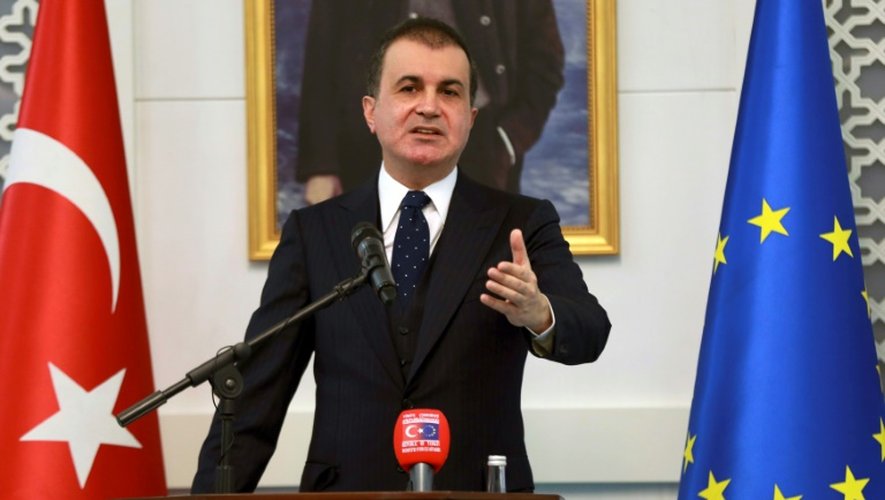 Le ministre turc des Affaires européennes Omer Celik, le 9 novembre 2016 à Ankara
