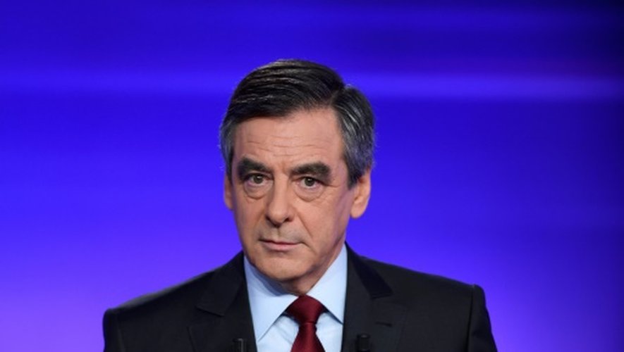François Fillon lors du débat télévisé de l'entre-deux-tours de la primaire de droite le 24 novembre 2016 à Paris