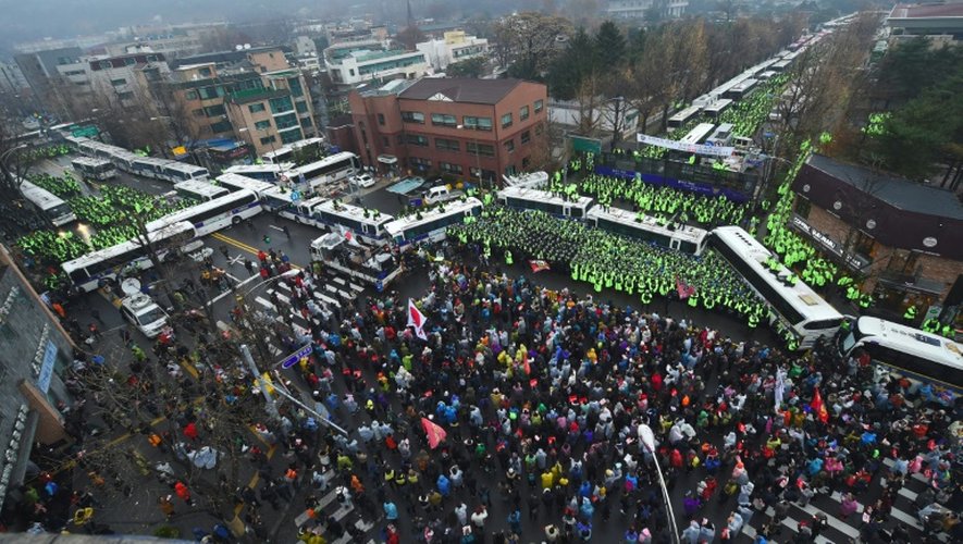 Manifestation le 26 novembre 2016 à Séoul pour réclamer la démission de la présidente Park Geun-Hye