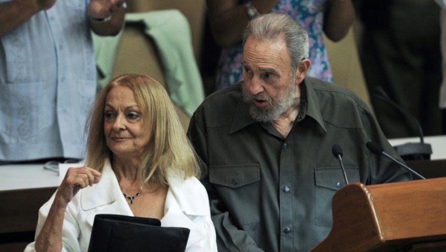 Fidel Castro et Dalia Soto del Valle, lors d'une séance au Parlement cubain, le 8 août 2010 à La Havane