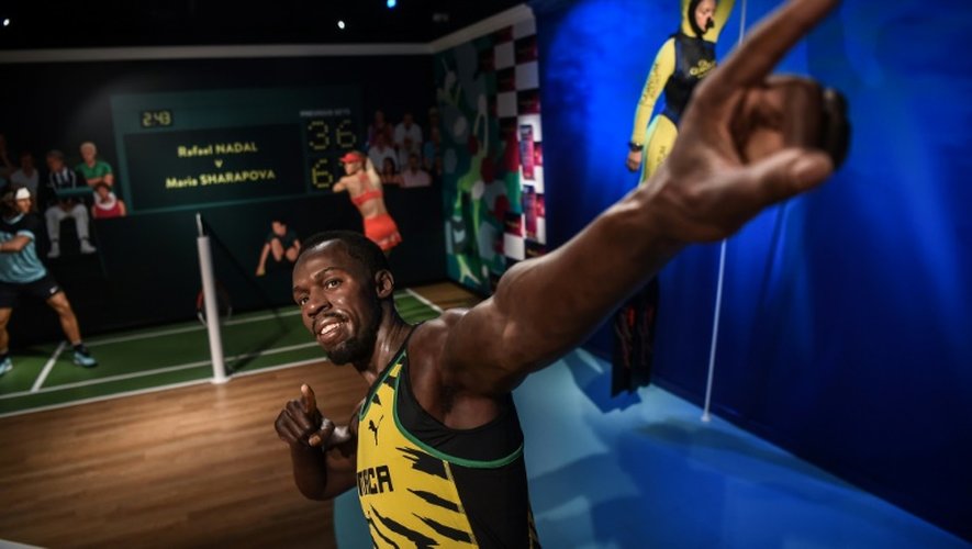 Le sosie de cire du sprinter jamaïcain Usain Bolt, le 22 novembre 2016 à Istanbul