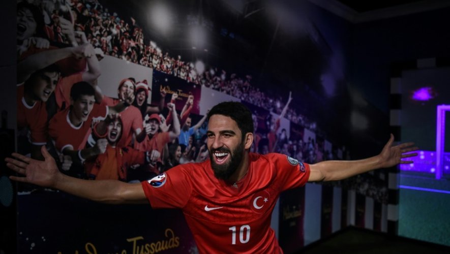 Le double de cire du footballeur turc Arda Turan, le 22 novembre 2016 à Istanbul
