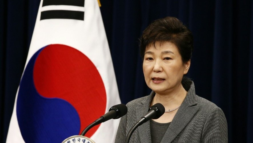 La présidente sud-coréenne Park Geun-Hye fait une déclaration, le 29 novembre 2016 à Séoul
