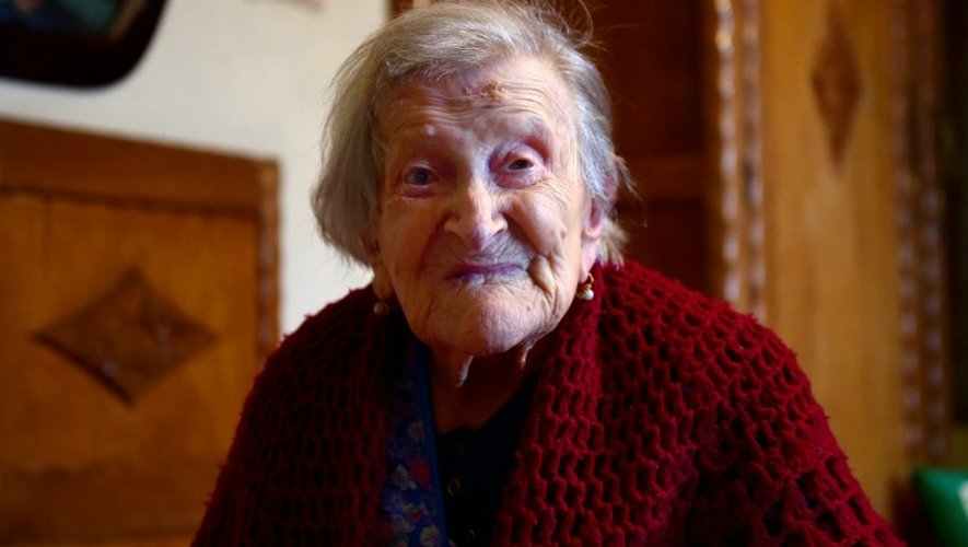 Emma Morano, la dernière survivante du 19e siècle à Verbania, dans le nord de l'Italie, le 14 mai 2016