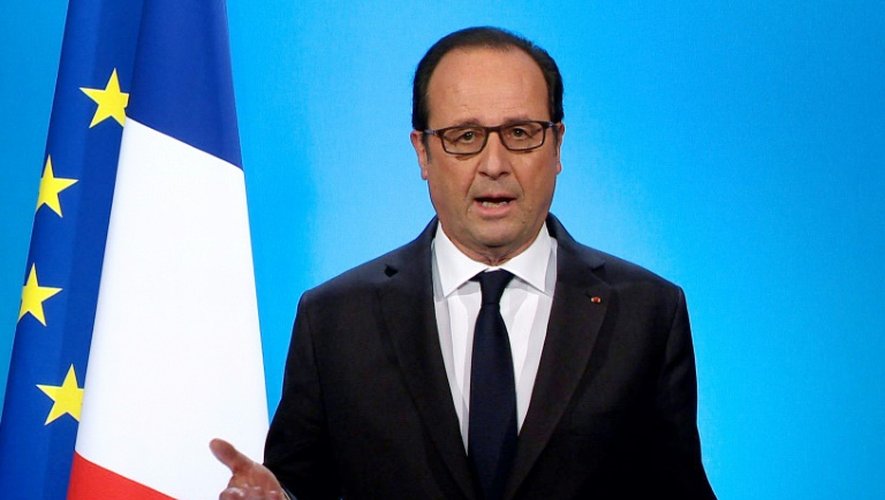 Capture d'écran du discours de François Holande, à l'Elysée le 1er décembre 2016