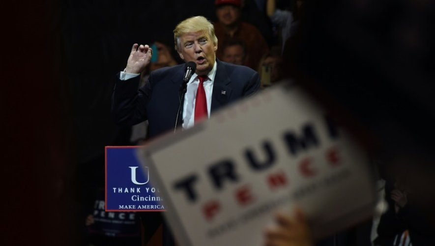 Donald Trump lors de son discours prononcé le 1er décembre 2016 à  Cincinnati dans l'Ohio