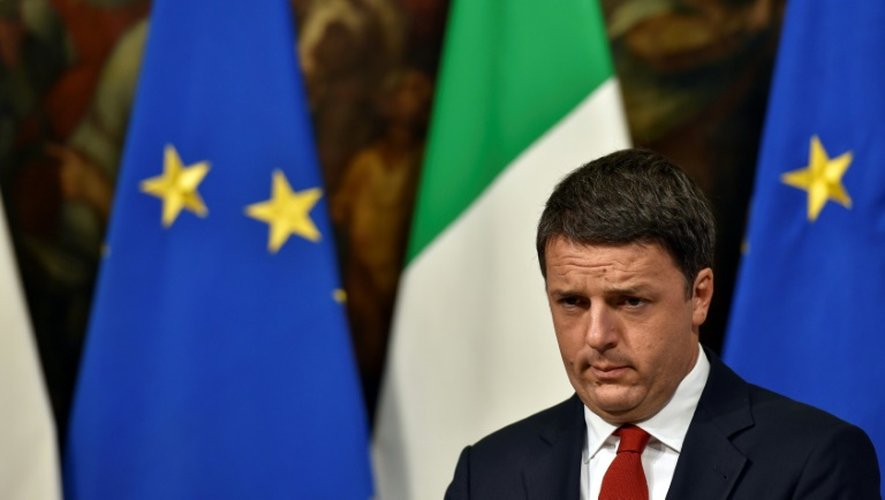 Le Premier ministre italien Matteo Renzi à Rome le 28 novembre 2016