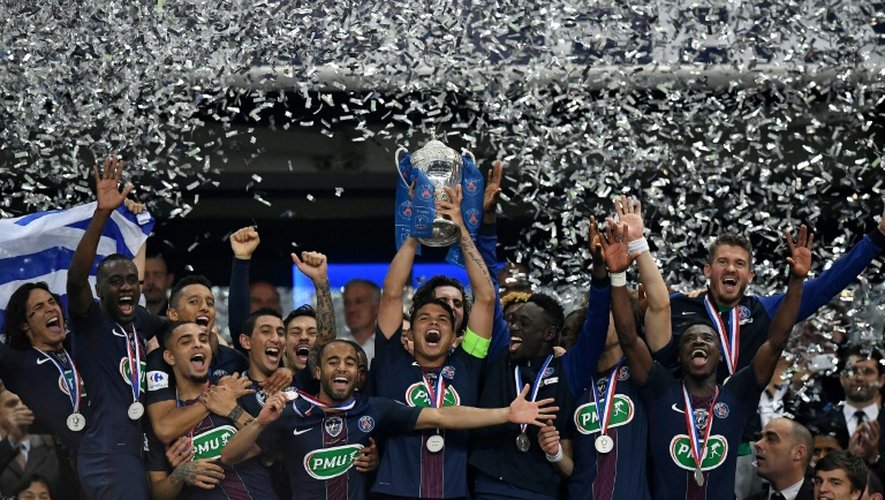 Le PSG vainqueur de la dernière Coupe de France devant l'OM au Stade de France, le 21 mai 2016