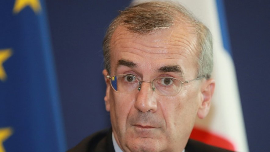 Le gouverneur de la Banque de France, Francois Villeroy de Galhau, lors d'une conférence de presse le 30 septembre 2016 à Paris