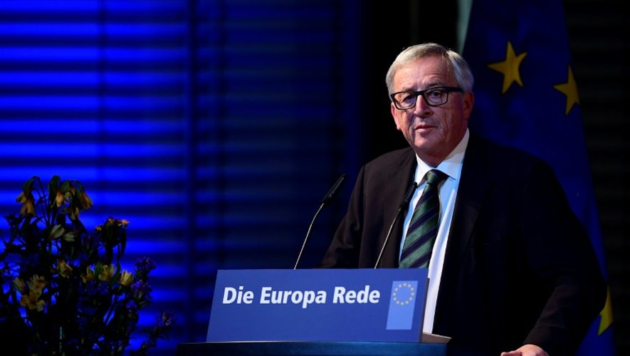 Le président de la Commission européenne, Jean-Claude Juncker, lors d'une conférence de presse le 9 novembre 2016 à Berlin